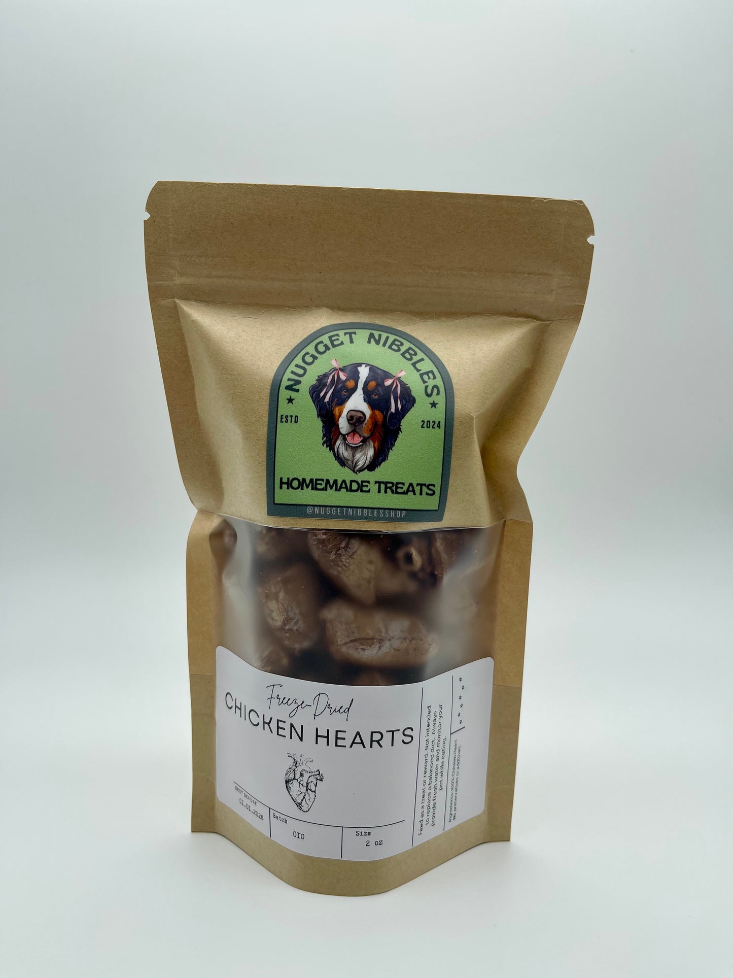 Freeze-Dried Chicken Hearts