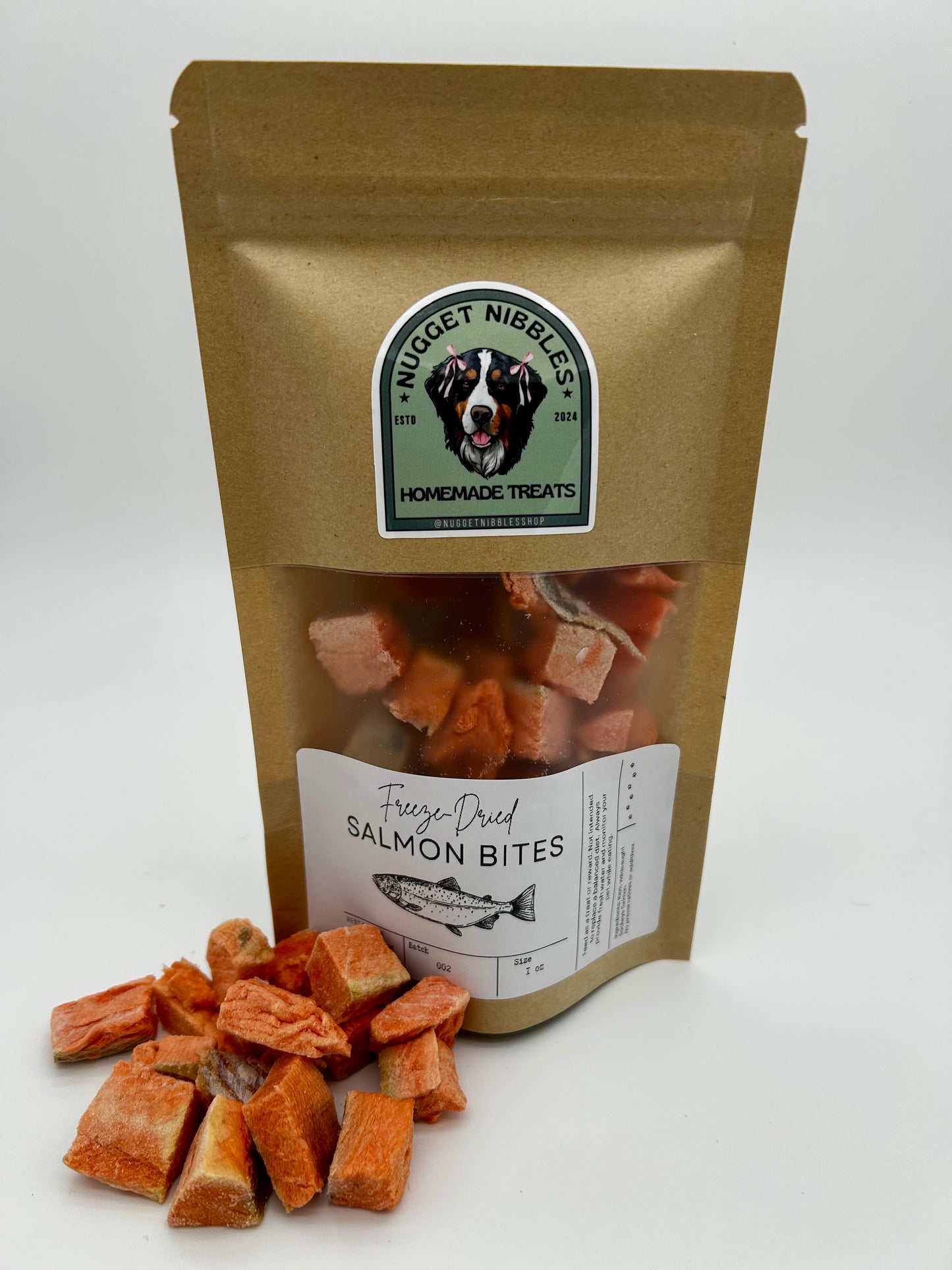 Freeze-Dried Salmon Bites (Wild-Caught Sockeye Salmon)
