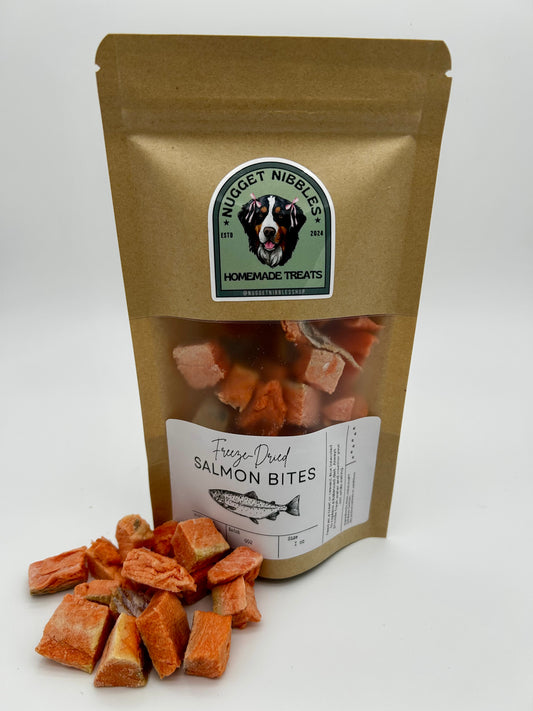 Freeze-Dried Salmon Bites (Wild-Caught Sockeye Salmon)